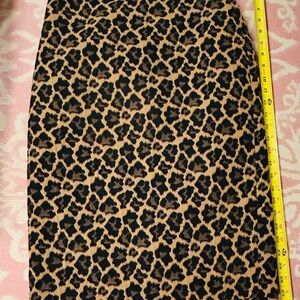 Talbots Leopard Pencil Skirt